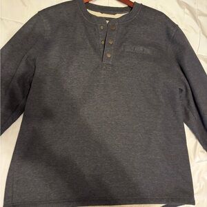 L.L. Bean Charcoal Henley Shirt